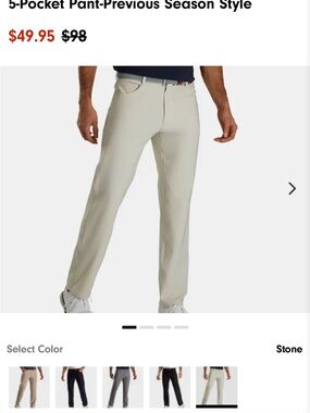 FootJoy Men’s Athletic Fit Golf Pants